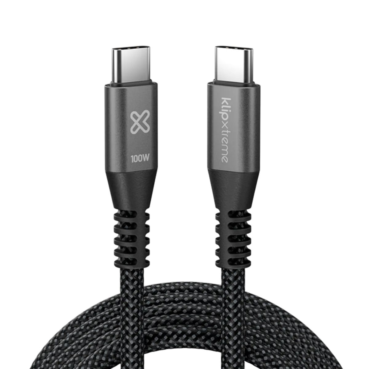 KLIP XTREME - Klip Xtreme Cable USB-C 3 m 60W Carga Rápida Trenzado Negro