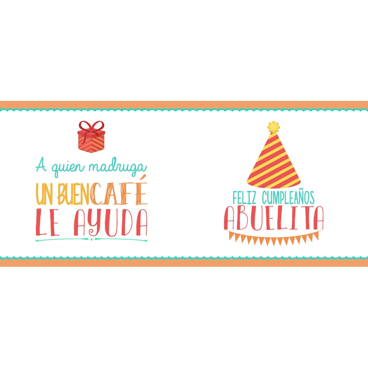 GENERICO - Taza Feliz Cumpleaño Diseño un buen cafe le ayuda