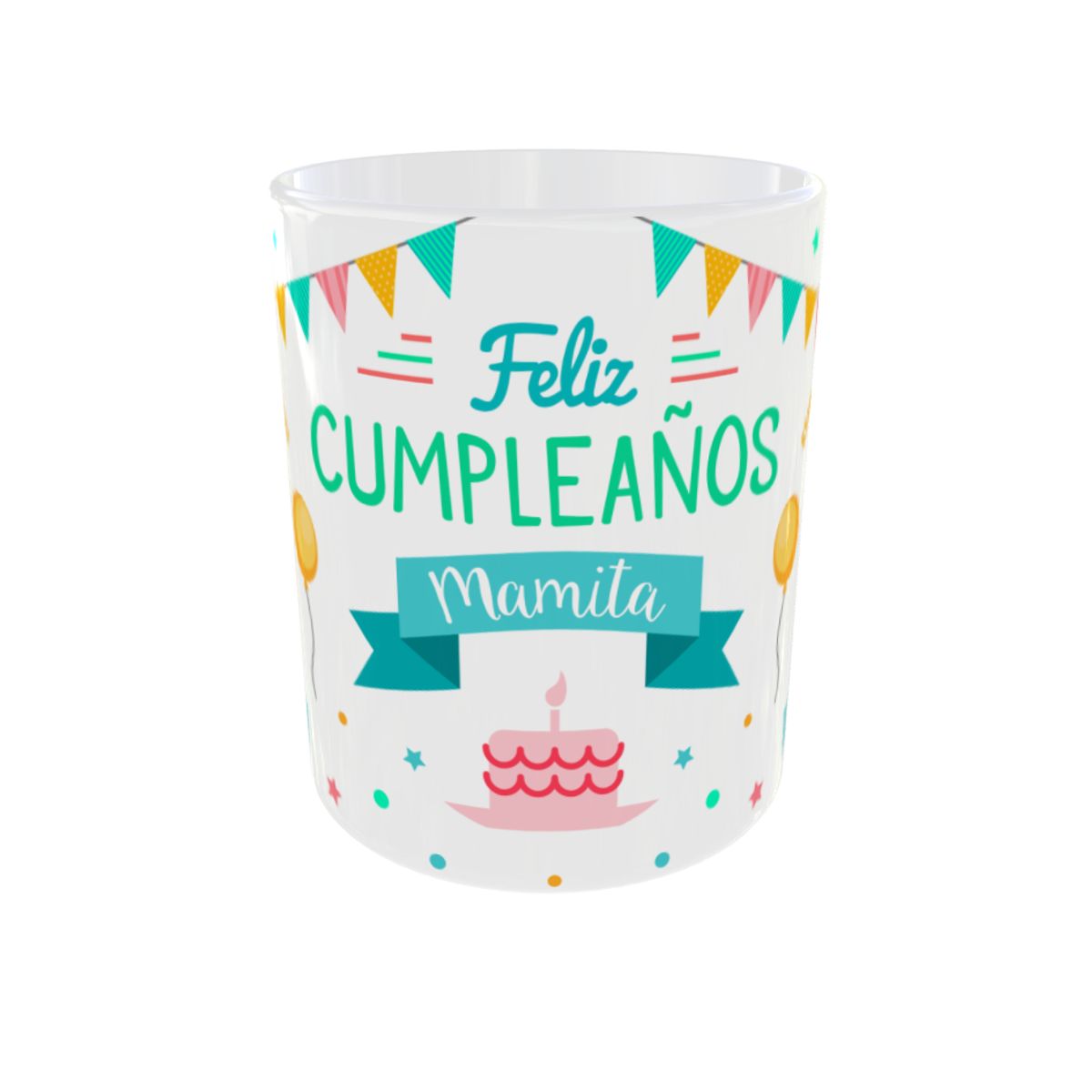 GENERICO - Taza Feliz Cumpleaño Diseño Feliz Cumpleaños Mamita