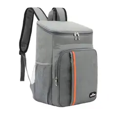 GENERICO - Mochila Térmica Bolsa Grande Para Almuerzo De 18 Litros Gris
