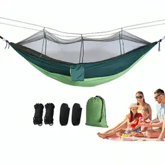 GENERICO - Hamaca Portátil Con Mosquitero Para Camping Aire Libre