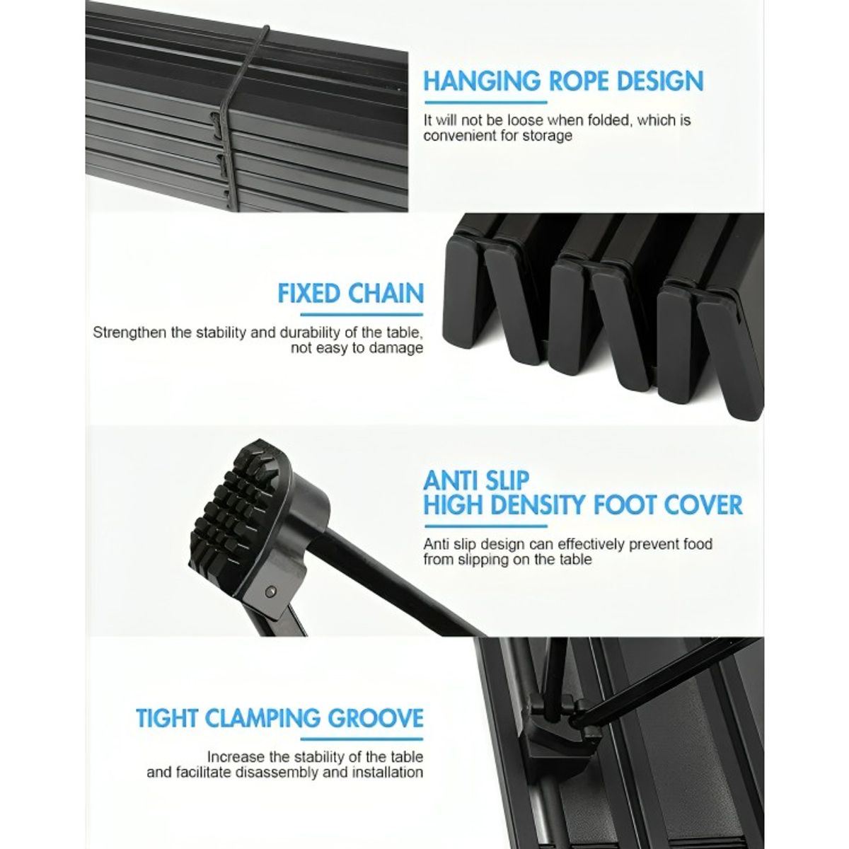 GENERICO - Mesa Plegable Camping Paseo Evento Bolso Portatil