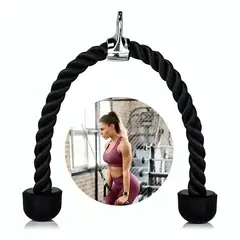 GENERICO - Cuerda Soga Para Triceps Biceps Polea Mancuernas Fitness