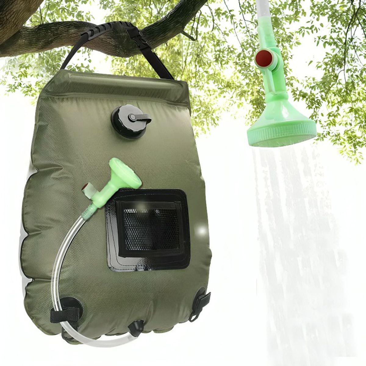 GENERICO - Bolsa Ducha Solar Portátil Camping Playa Aire Libre 20 Ltrs