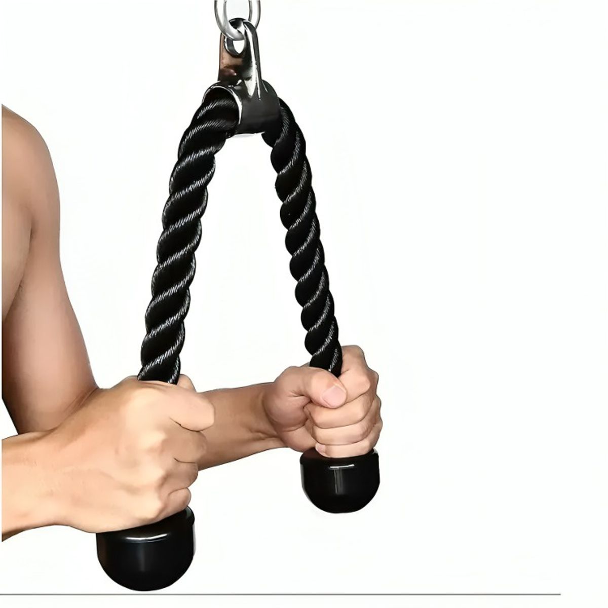 GENERICO - Cuerda Soga Para Triceps Biceps Polea Mancuernas Fitness