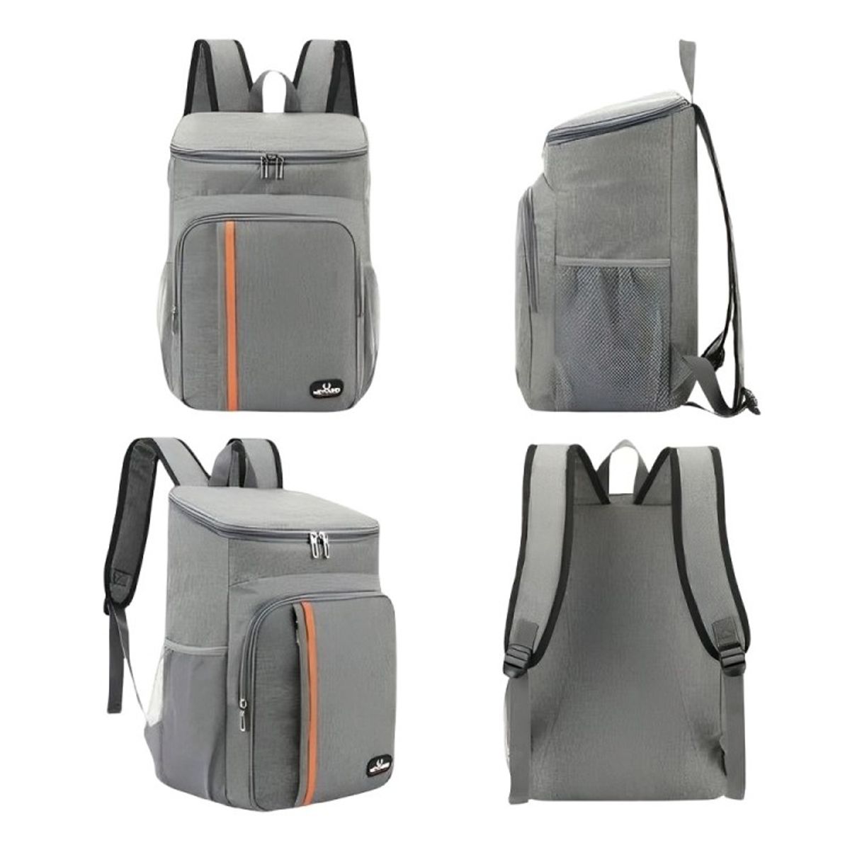 GENERICO - Mochila Térmica Bolsa Grande  Almuerzo De 18 Litros Gris