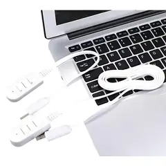 GENERICO - Splitter Hub Usb X3 Alargador Zapatilla Usb 2.4a 1.20 Mts