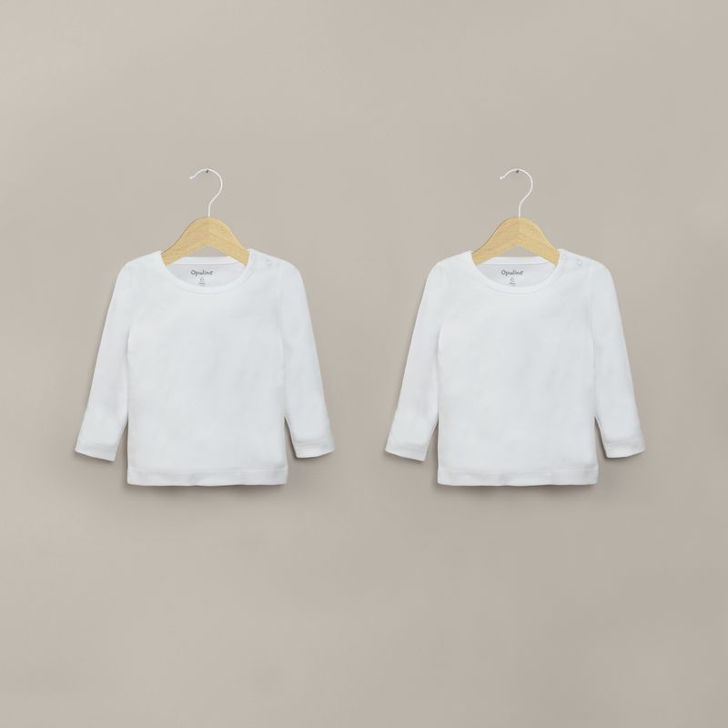 OPALINE - Pack de 2 camiseta algodón bebe CMPUU110S26 2A