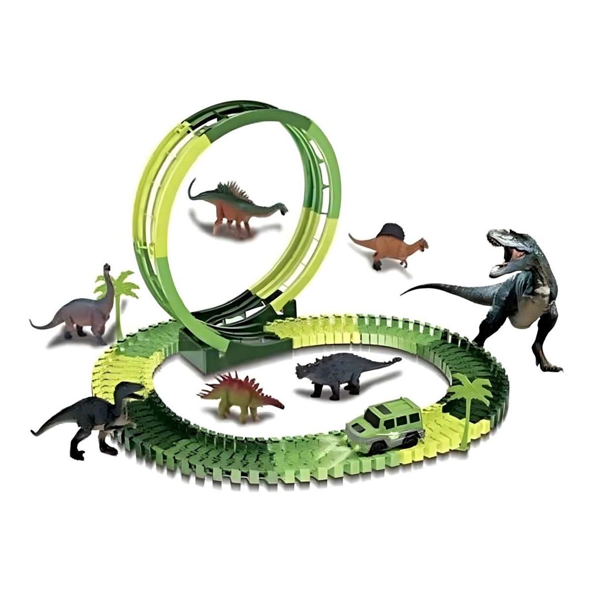 GENERICO - Pista De Autos Con Dinosaurios