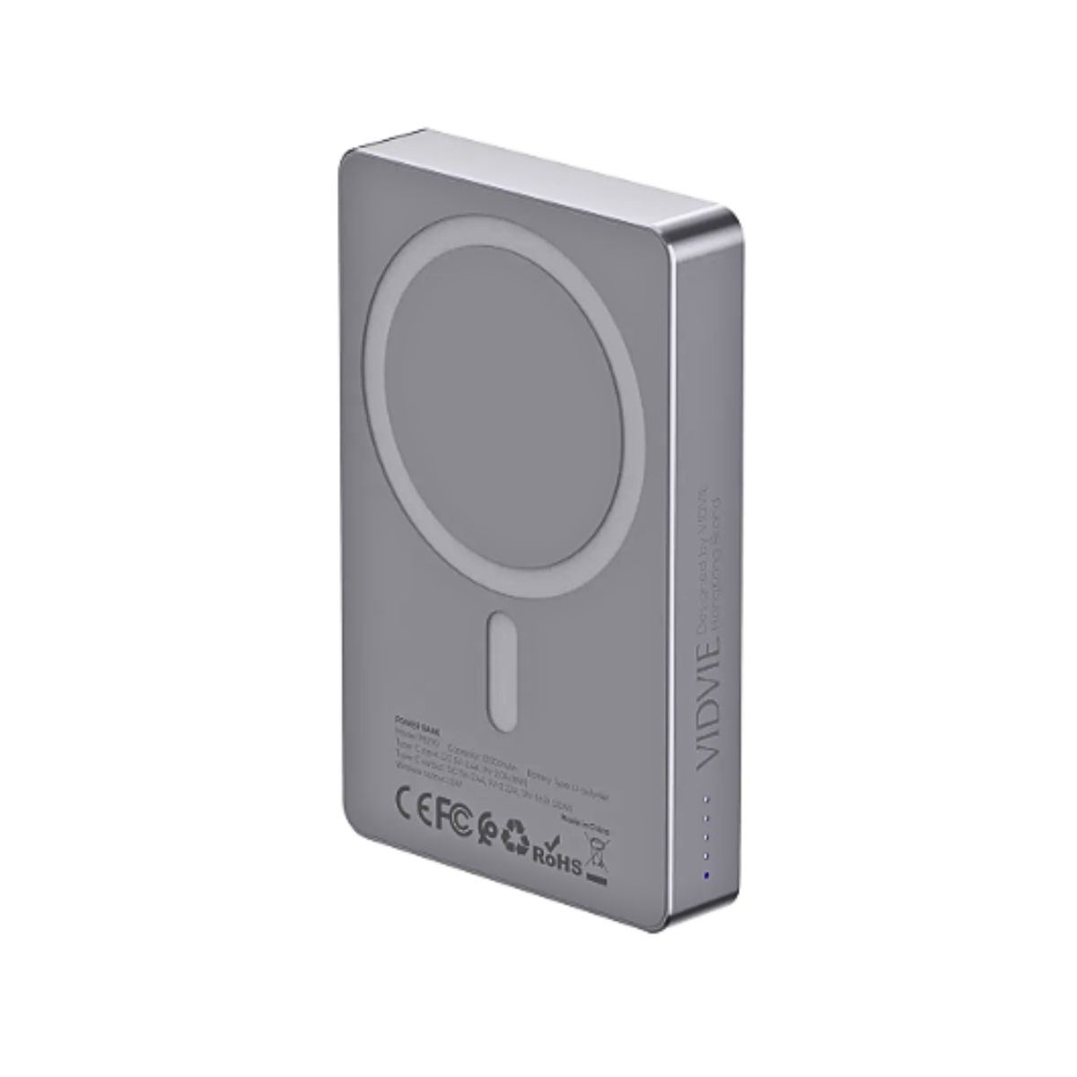 GENERICO - Cargador Magnético Portátil Powerbank 10000mah iPhone Gris