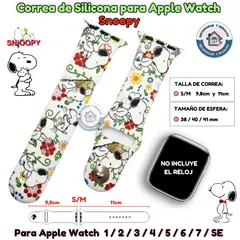 GENERICO - Correa Para Apple Watch Snoopy 38-40-41MM S/M