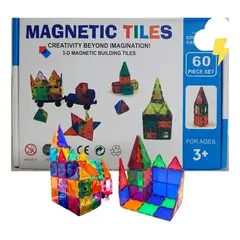 KUANGYE - Bloques Magnéticos Construcción Juguetes Ninos Imanes 60 Pcs