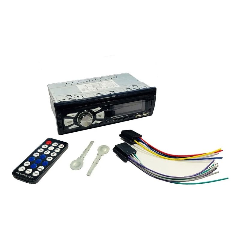 GENERICO - Radio Auto 1 Din Bluetooth Usb Mp3 Microsd Aux Fm 60watts X4
