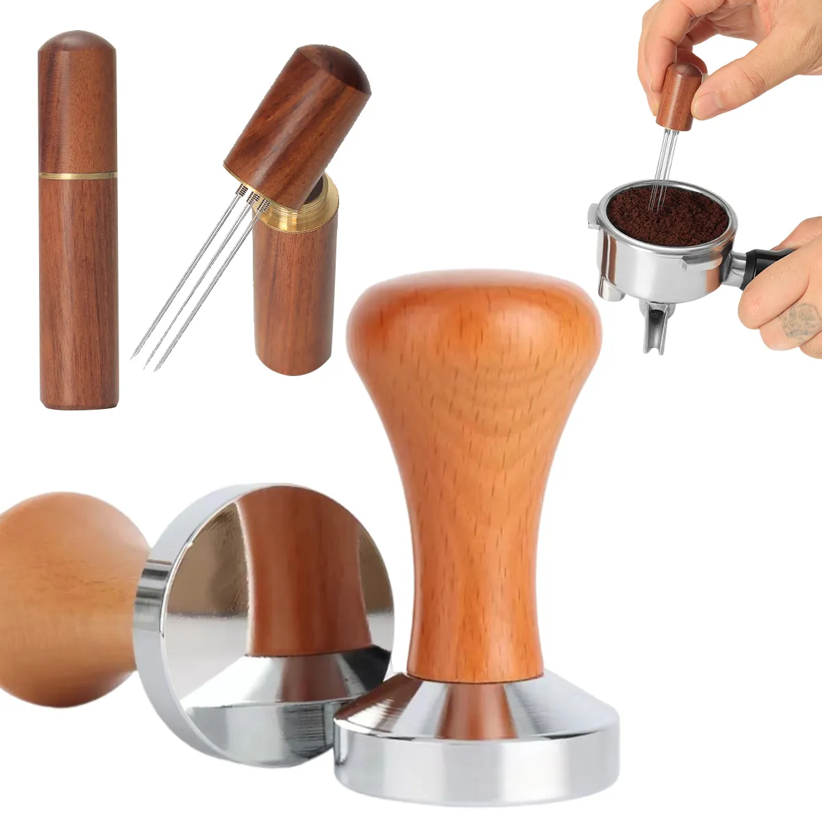 EDWINAYY - Tamper De Cafe Para Cafetera Espresso 51mm Accesorio Barista