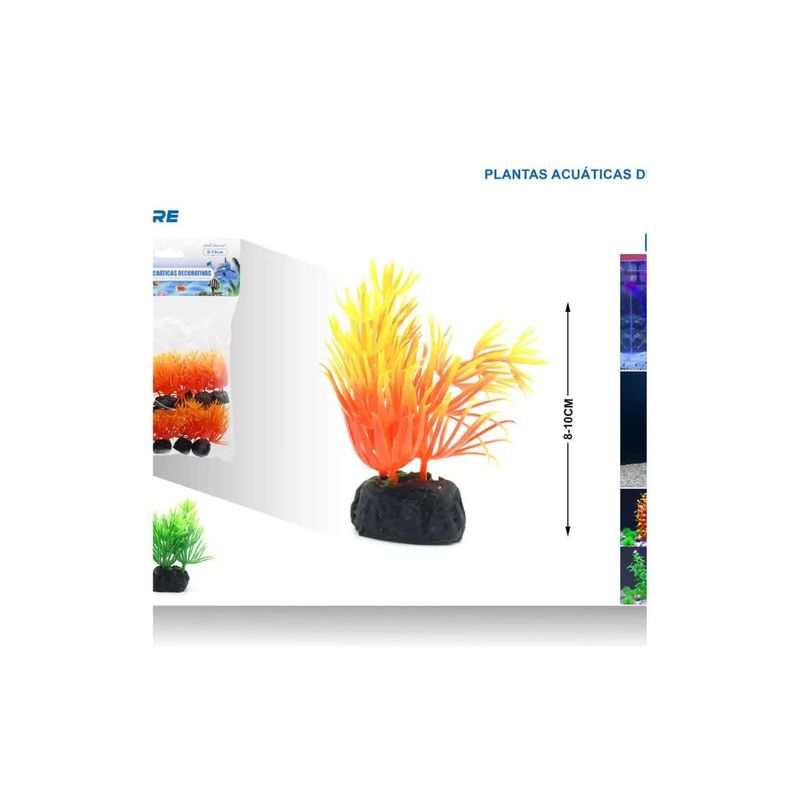 GENERICO - PLANTA ACUATICA DECORATIVA 10 PCS 8-10 CM