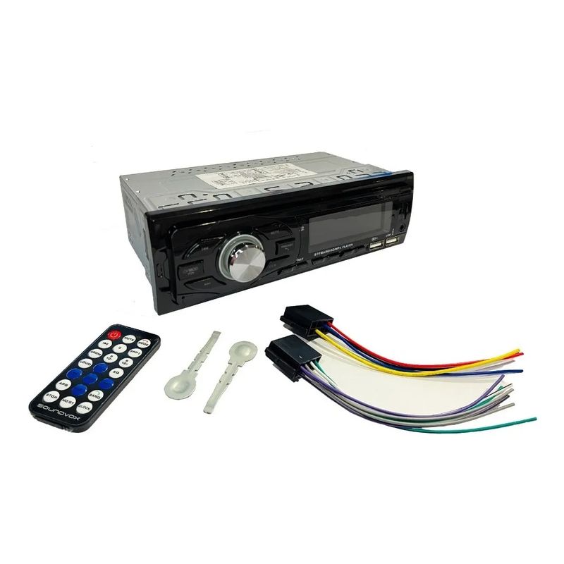 GENERICO - Radio Auto 1 Din Bluetooth Usb Mp3 Microsd Aux Fm 60watts X4