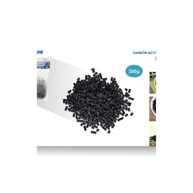 GENERICO - CARBÓN ACTIVO ACUARIO 300G
