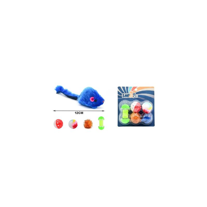 GENERICO - KIT DE JUGUETE PARA GATOS 6PCS