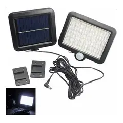 GENERICO - Lámpara Foco Solar 100 Led Con Sensor De Movimiento