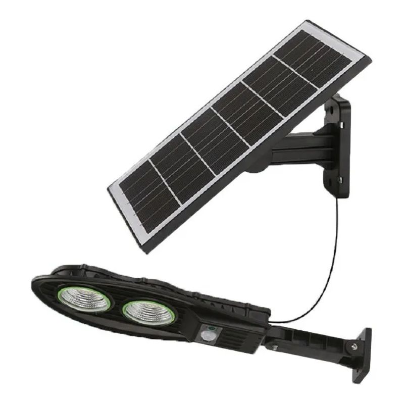 GENERICO - Foco Led Solar 100w Sensor Movimiento Panel Control Remoto