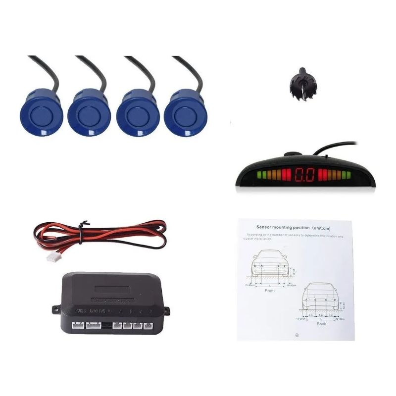 GENERICO - Sensores De Retroceso Distancia Alarma Sonido Visual Sistema