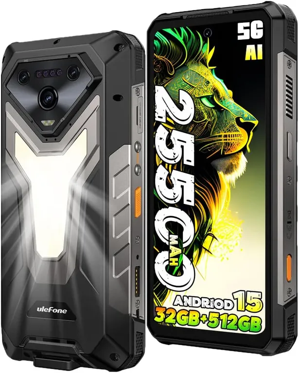 Armor34 PRO 5G Celular 32GB+512GB 25500mAh Andriod 15 Smartphone