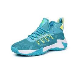 DANWEILE - Zapatillas baloncesto bajas antideslizantes para estudiantes Azul