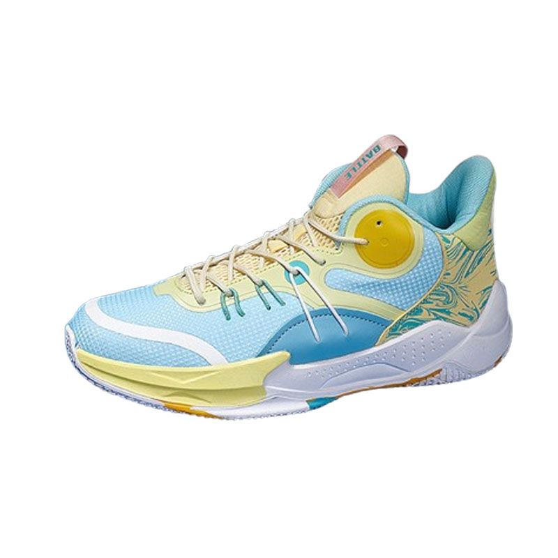 DANWEILE - Zapatillas baloncesto bajas antideslizantes para estudiantes Amarillo