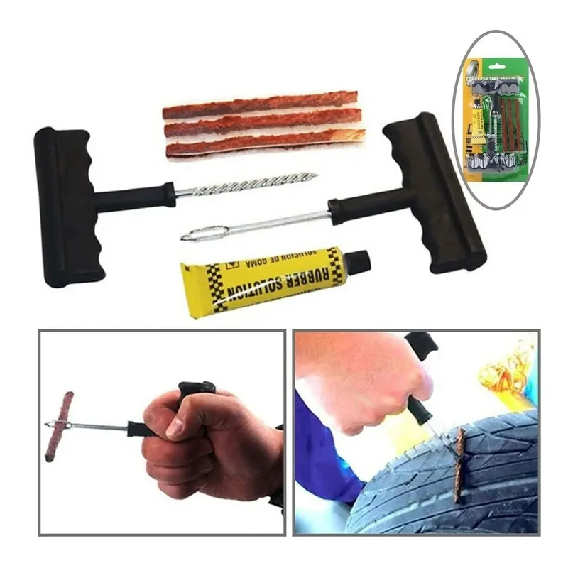 LISM - Kit 6 Pieza Reparación Pinchazos Neumáticos Emergencia Auto