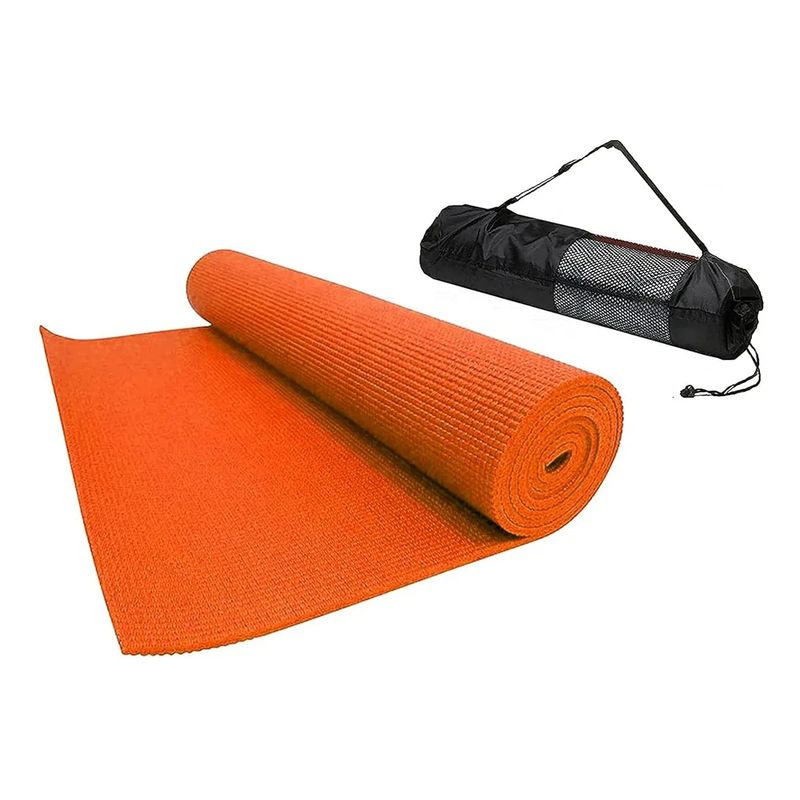 GENERICO - Colchoneta Mat Yoga Pvc 4mm Pilates Alfombra Ejercicio Bolsa