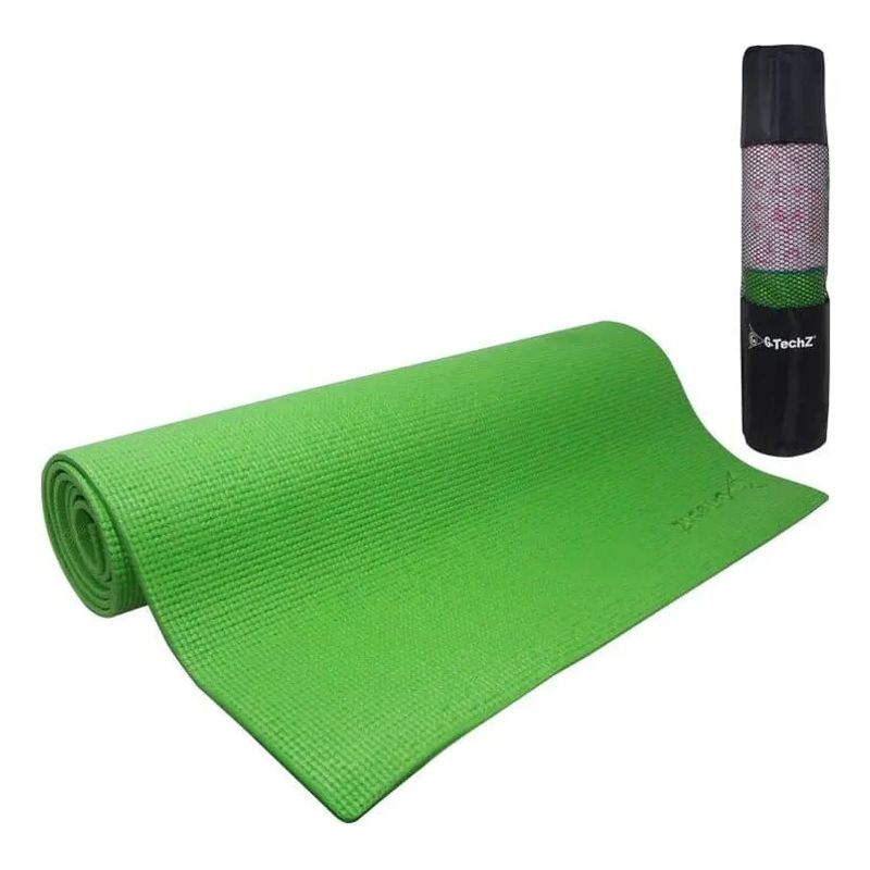 LISM - Colchoneta Mat Yoga Pvc 4mm Pilates Alfombra Ejercicio Bolsa