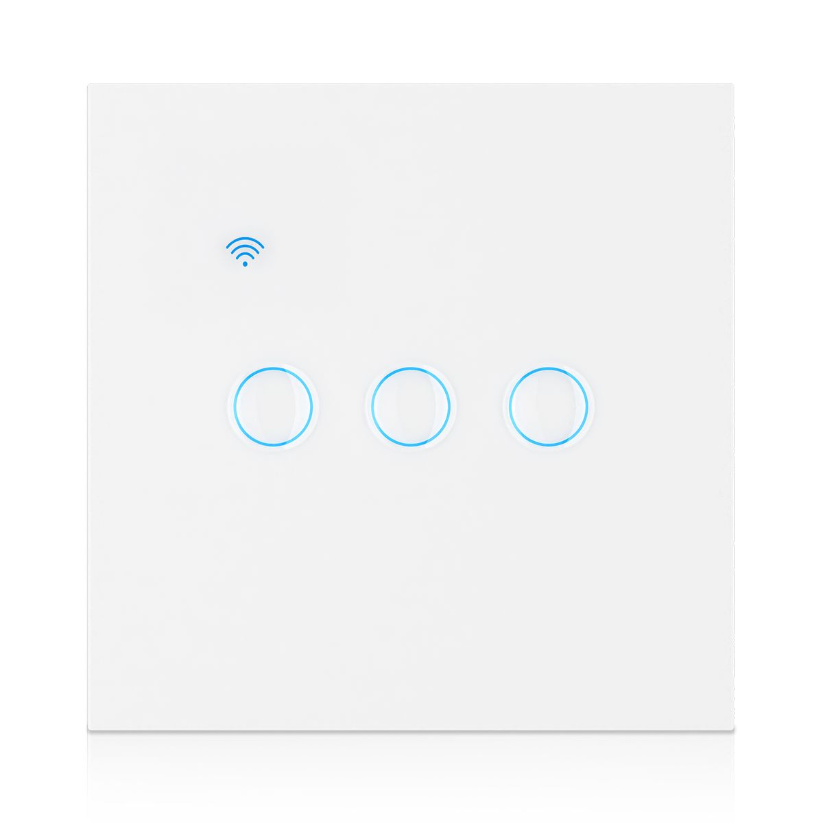 HALMAN - Interruptor wifi inteligente Graffiti de tres vías Blanco