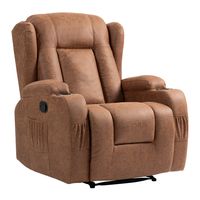 Berger Reclinable Nicasia con Portavasos Tela Marrón