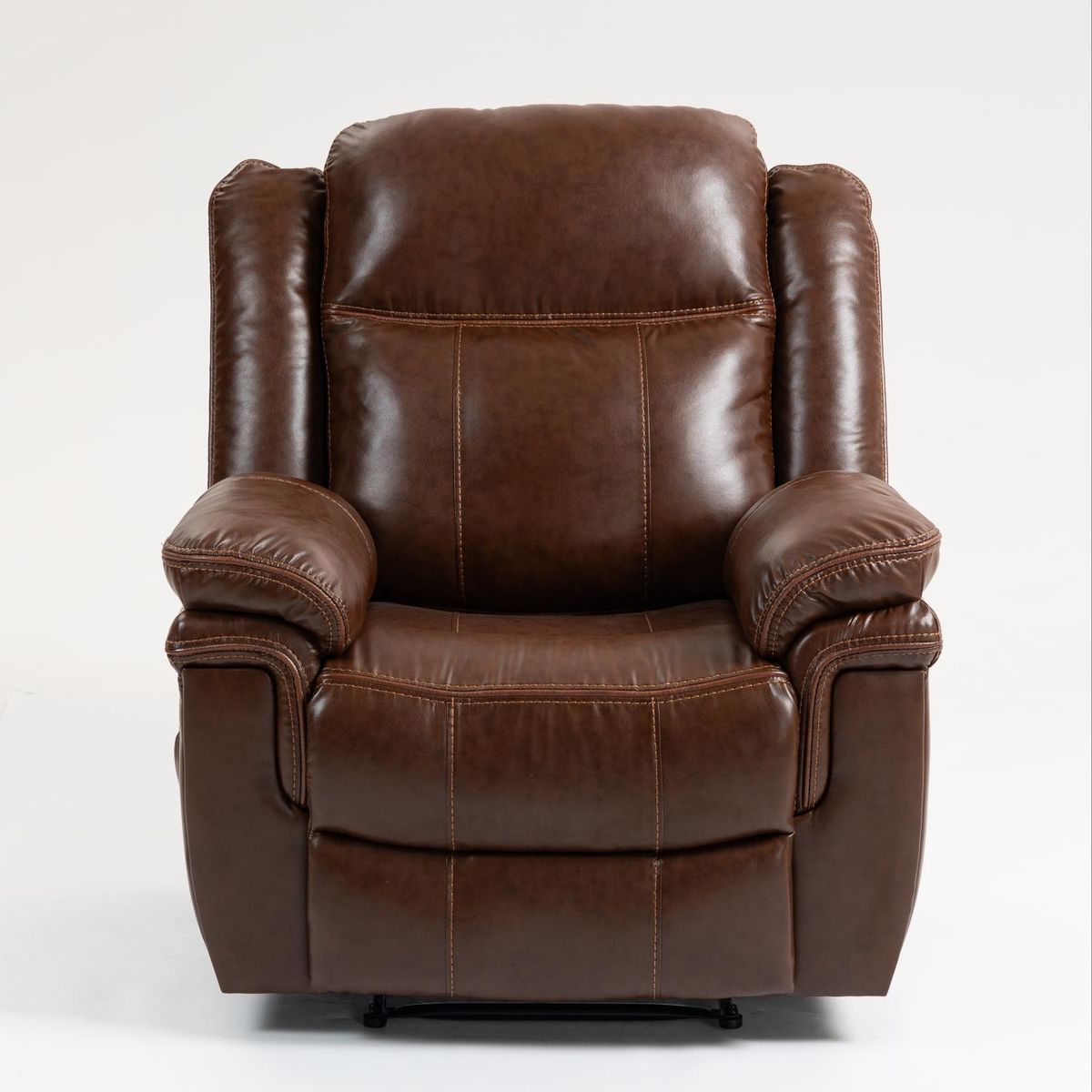 ELEMENT DESIGN - Berger Reclinable Freddo de Cuero PU con Masaje y Calefacción Marrón