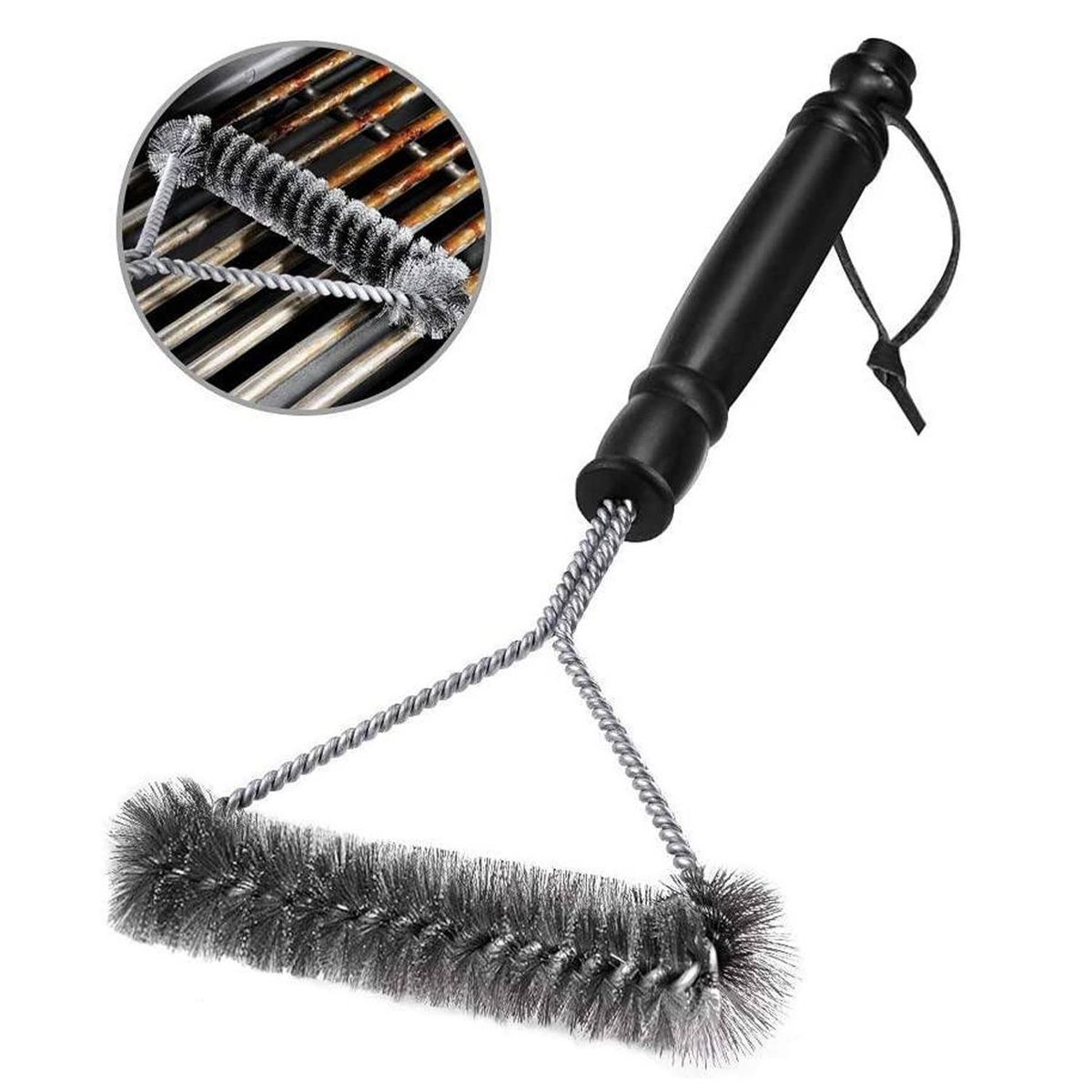 SOHOGAR - Cepillo limpia parrillas de acero inoxidable