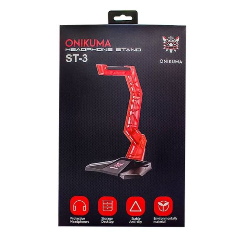 GENERICO - Soporte para Audifonos Gamer Onikuma Rojo