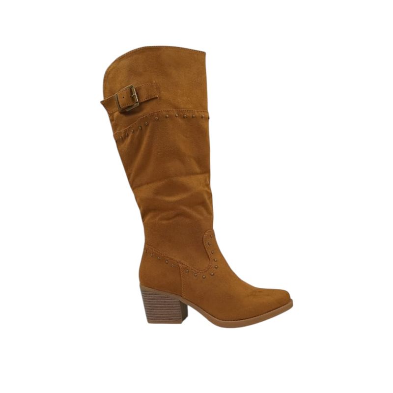 HERIEL - Bota Camel Taco Mujer