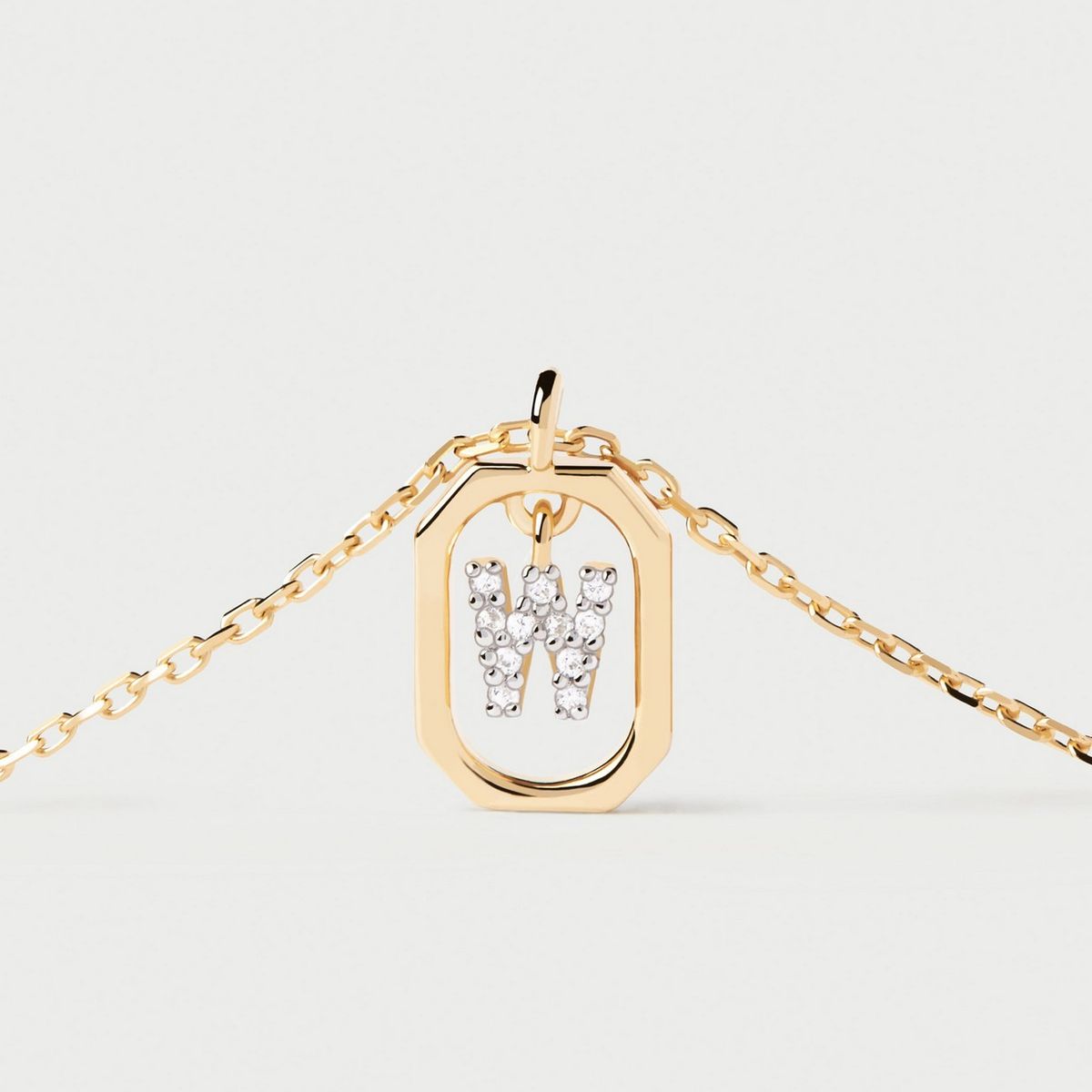 PDPAOLA - Mini collar con la letra W PDPAOLA