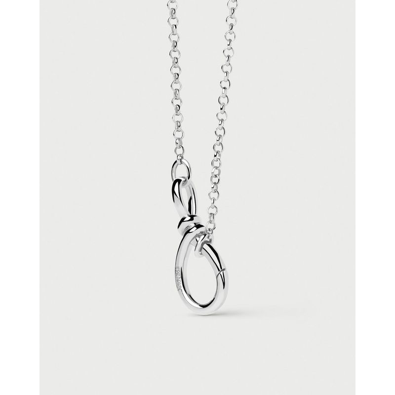 PDPAOLA - Collar de cadena de plata con cierre apilador