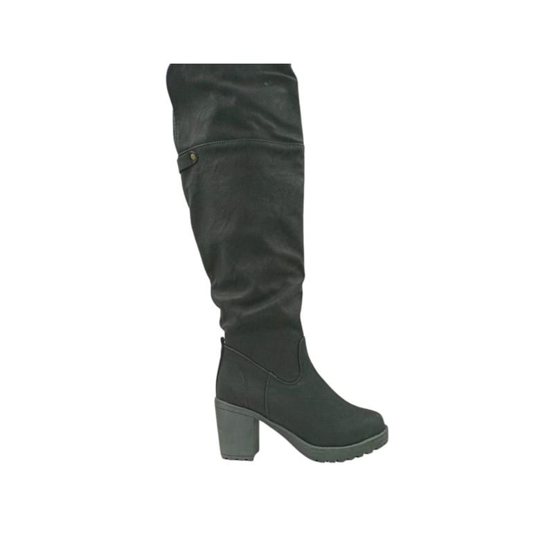 HERIEL - Bota Negra Taco Mujer