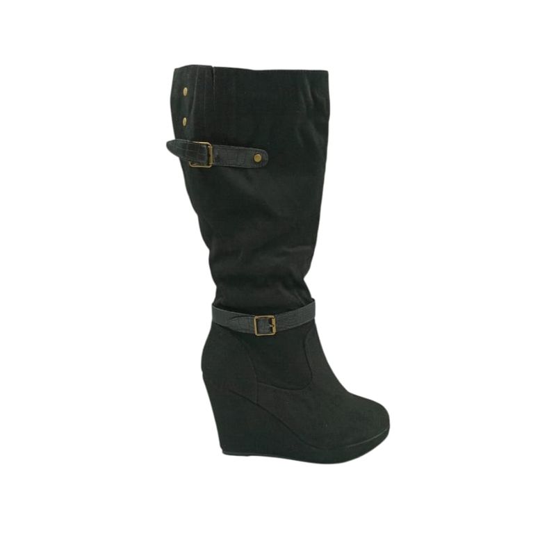 HERIEL - Bota Negra Taco Mujer