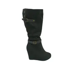 HERIEL - Bota Negra Taco Mujer