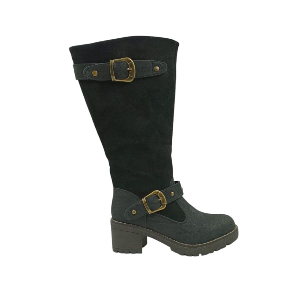 HERIEL - Bota Negra Taco Mujer