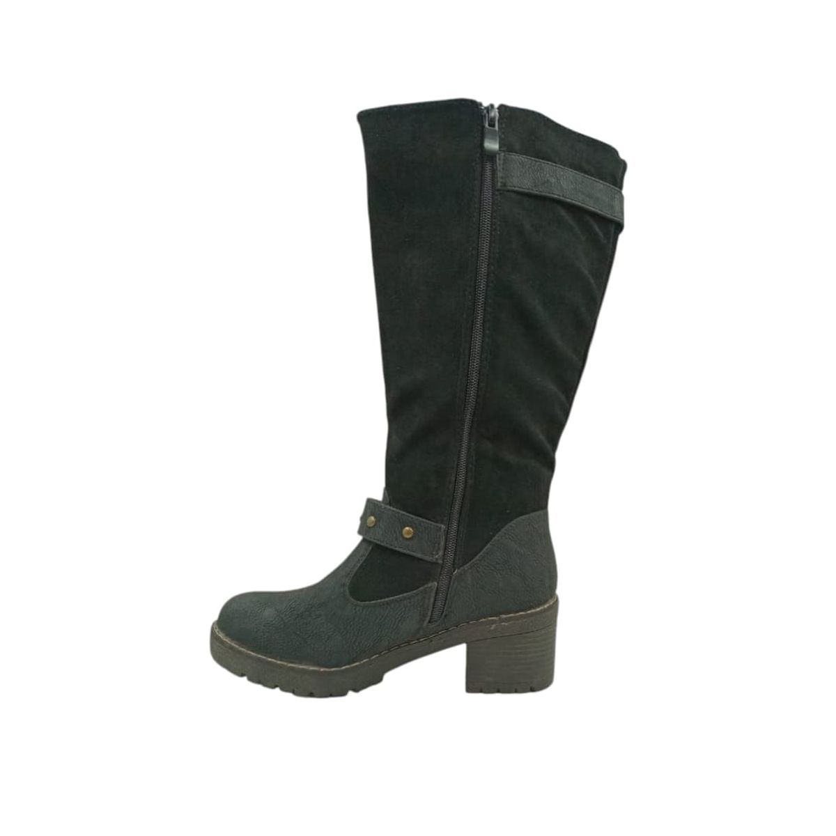 HERIEL - Bota Negra Taco Mujer