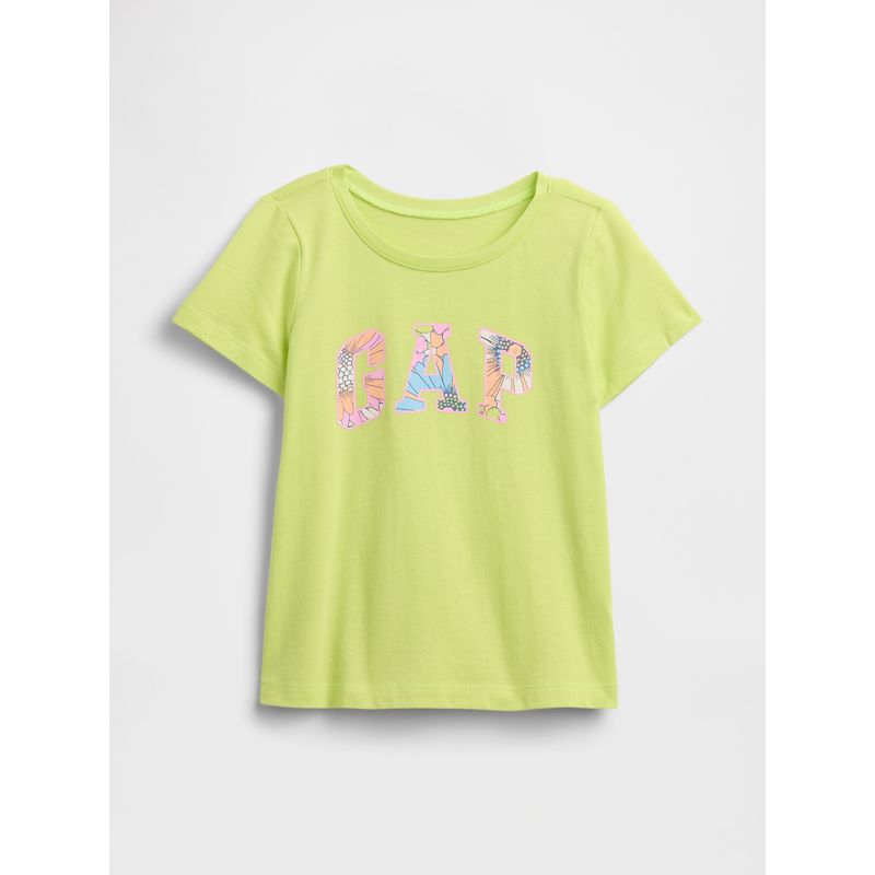 GAP - Polera Toddler Niña Gráfica Manga Corta Amarillo Gap