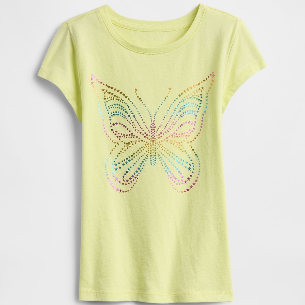GAP - Polera Niña Butterfly Stars Manga Corta Rosado Gap