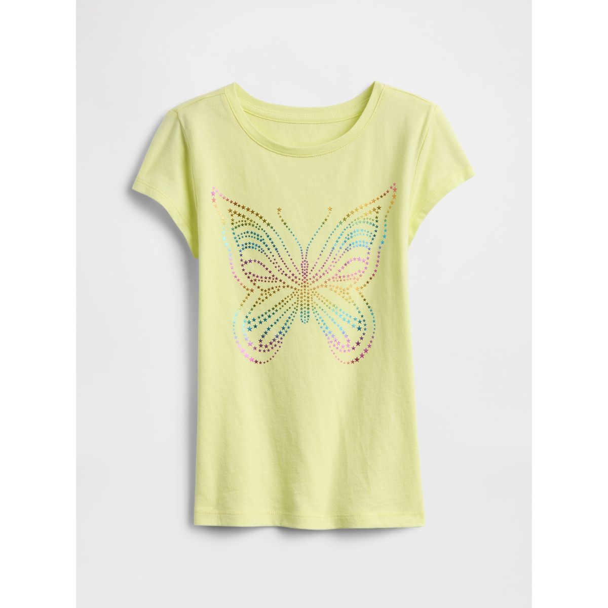 GAP - Polera Niña Butterfly Stars Manga Corta Rosado Gap