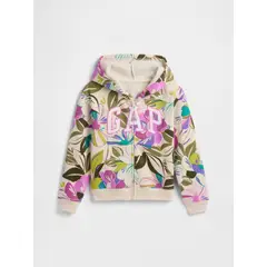 GAP - Polerón Niña Logo Printed Con Cierre Multicolor