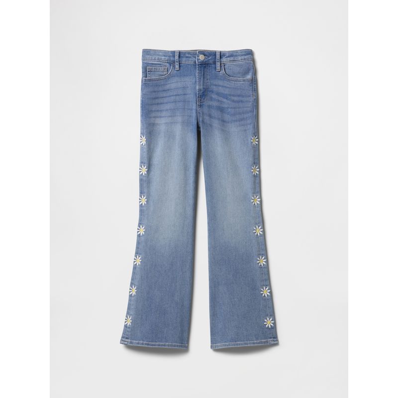 GAP - Jeans Niña Flare Embroidered 70S Azul Gap
