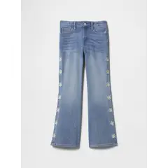 GAP - Jeans Niña Flare Embroidered 70S Azul